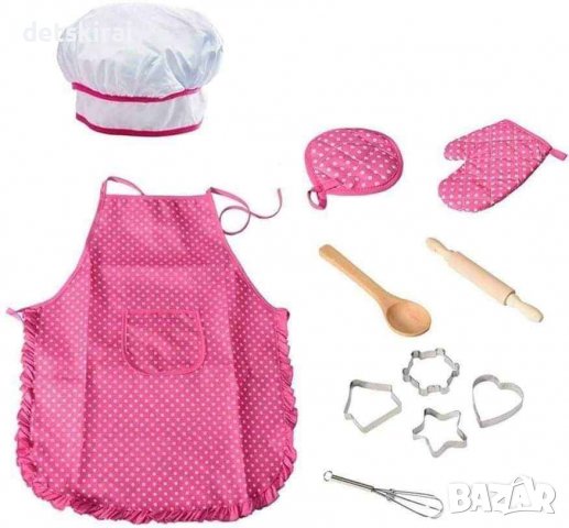 Готварски комплект с престилка и шапка, снимка 1