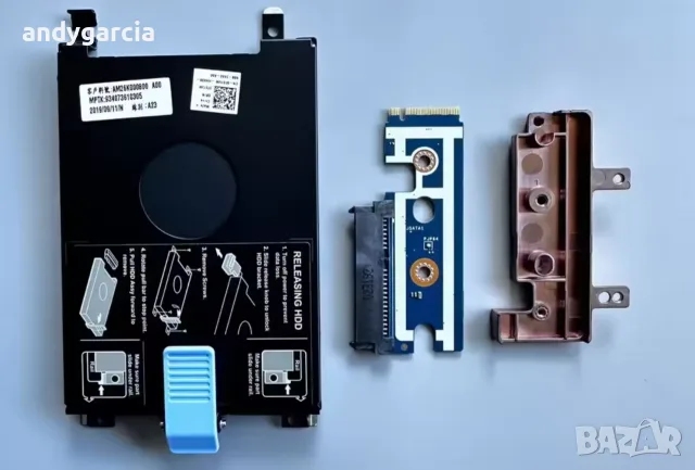 Dell Precision 7530 7540 7730 7740 M.2 NVEM to SATA 2.5 HDD HARD DRIVE BOARD CADDY кади държач диска