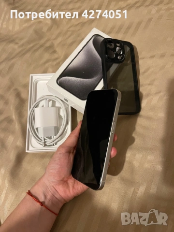Apple Iphone 15 pro 128GB White Titanium, снимка 3 - Apple iPhone - 54037579