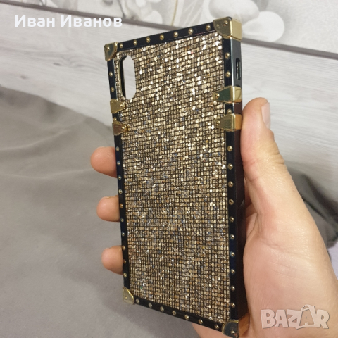 Защитен калъф / кейс за телефон  златист за Iphone XS MAX, снимка 2 - Калъфи, кейсове - 44606434