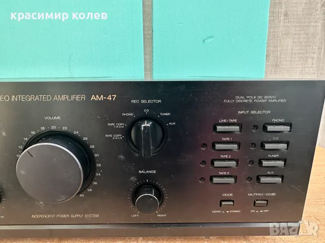 усилвател "AKAI AM-47", снимка 4 - Ресийвъри, усилватели, смесителни пултове - 56504000