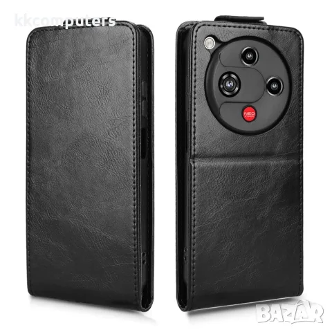 За ZTE nubia Focus 2 5G / Vivacom 5G Pro 2 Вертикален Кожен Калъф със Стойка, Магнитно Закопчаване, , снимка 7 - Калъфи, кейсове - 55959121