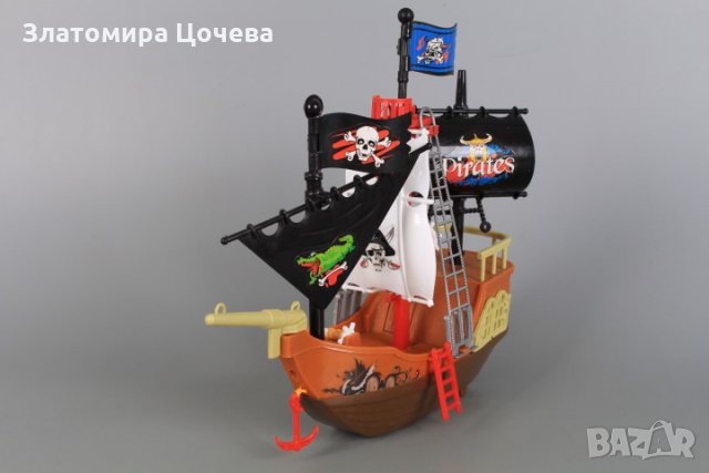 Детски пиратски кораб с аксесоари, снимка 4 - Влакчета, самолети, хеликоптери - 35119112
