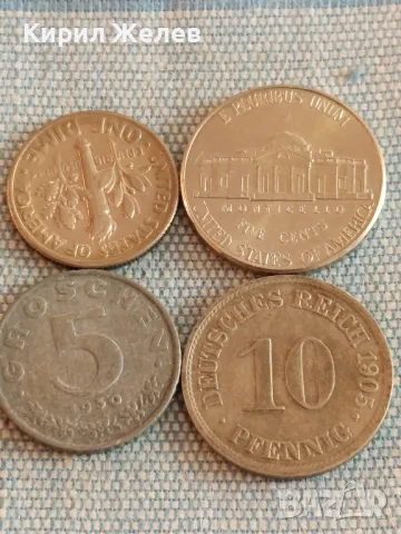 Четири монети от цял свят АМЕРИКА, АВСТРИЯ, ДОЙЧЕ РАЙХ за КОЛЕКЦИЯ ДЕКОРАЦИЯ 27521