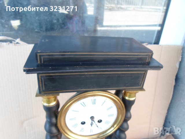 Антикварен Дървен Портико/Портален Часовник-Франция/19век, снимка 4 - Антикварни и старинни предмети - 34990818