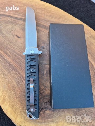 Сгъваем нож BRUTALICA BADYUK Tanto Black Stonewash, снимка 7 - Ножове - 52923062