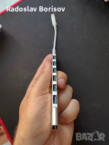 Usb  extender 7 port type- C, снимка 3 - USB кабели - 50397113