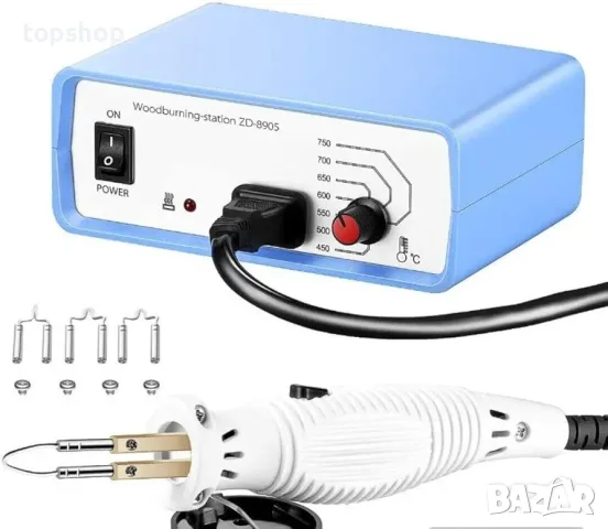 Чисто нова станция за пирография Buyyolo ZD-8905 / DS058A (40W, 450-750°C)  