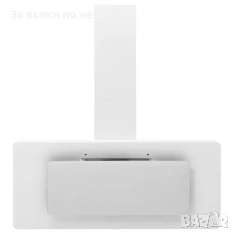 Стенен абсорбатор, 90 см, инокс и закалено стъкло, бял, снимка 4 - Абсорбатори - 47827073