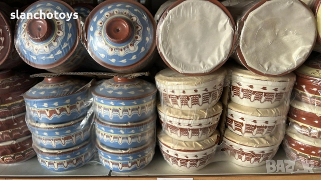 Глинени гювечета, 500 -650мл.тава,чинии,оливерник,Троянска керамика , снимка 17 - Съдове за готвене - 48759107
