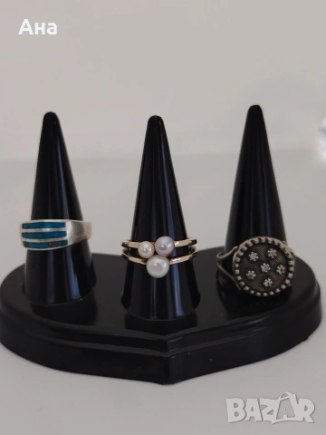 Маркирани сребърни пръстени Цената е за брой, снимка 4 - Пръстени - 53024721