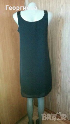 Рокля в черно, с къдрица - свободна талия ПРОМОЦИЯ 👗🍀S,M👗🍀арт.2020, снимка 4 - Рокли - 29868473