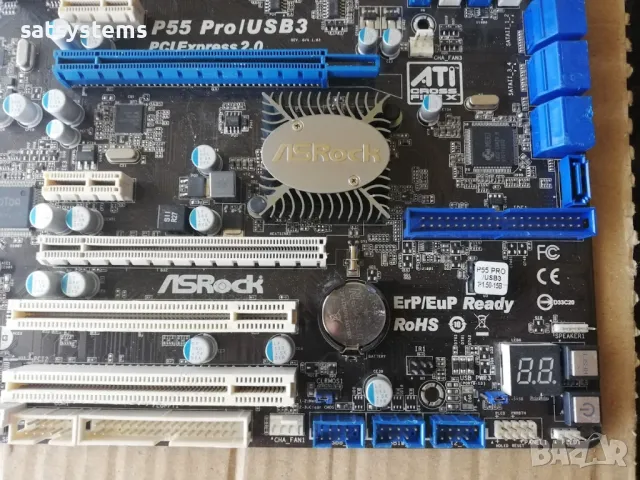 Дънна платка ASRock P55 Pro/USB3 Socket LGA1156, снимка 8 - Дънни платки - 47981285