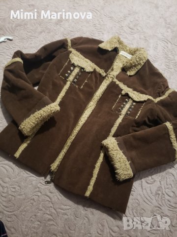 Единствена бройка ! Палто набук + вълна