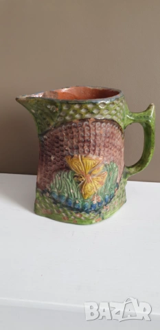 Стара керамична кана, снимка 3 - Антикварни и старинни предмети - 54313860