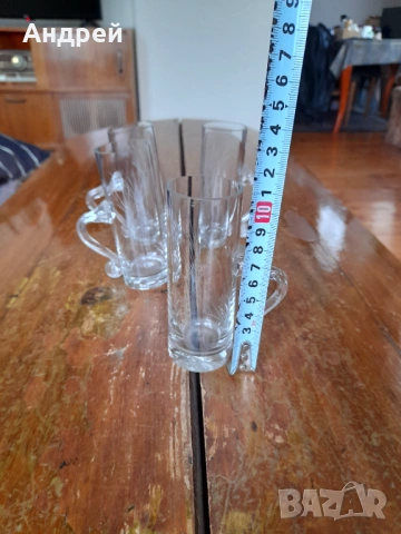 Стари стъклени чаши #5, снимка 5 - Други ценни предмети - 53099172