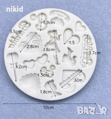 кукла Барби Barbie момиче лого телефон силиконов молд форма фондан декор украса