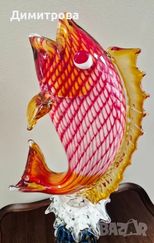 Голяма масивна фигура Murano Style glass , снимка 2 - Декорация за дома - 56327376