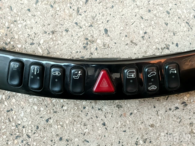 Панел с бутони + декоративна лайсна за MERCEDES W220 S-Class, снимка 4 - Части - 50788984