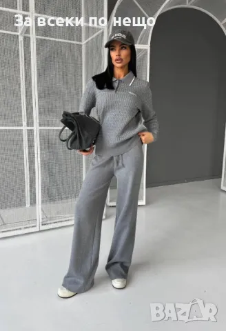 Дамски комплект фино плетиво - 2 налични цвята Код A237, снимка 3 - Комплекти - 47818390