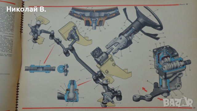 Книга Цветен албум автомобили ВаЗ 2103/2106 Лада Москва Машиностроение 1987 год, снимка 12 - Специализирана литература - 37079742