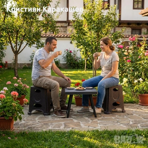 Verona Compact Set™ – Сгъваем комплект маса и столчета за градина, къмпинг и плаж