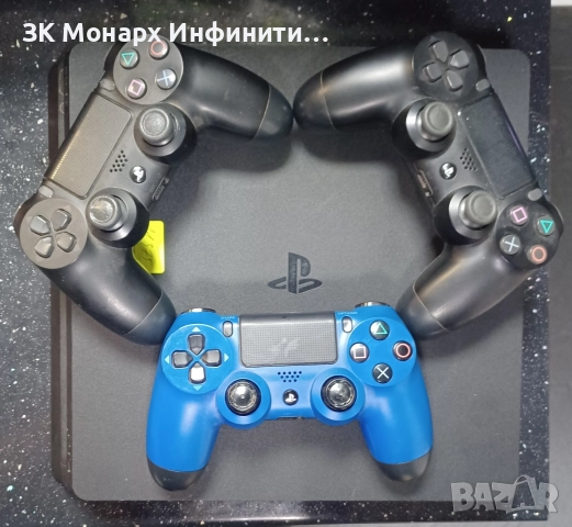 Sony Playstation 4 slim +3 джойстика 