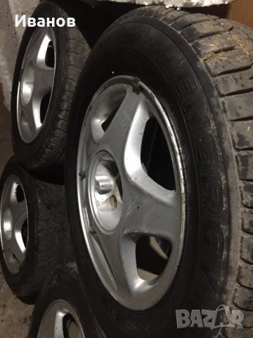 4 бр. Алуминиеви джанти с гуми за Opel 15-ки 5x100, снимка 2 - Гуми и джанти - 30924987