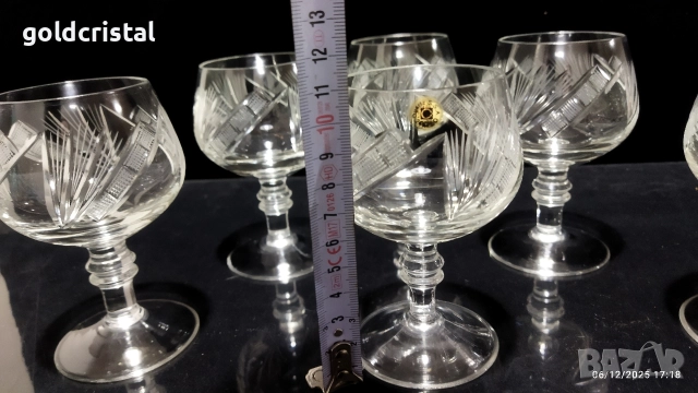 кристални чаши , снимка 7 - Антикварни и старинни предмети - 52673930