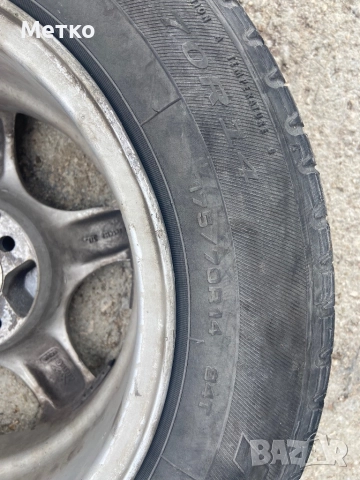 Алуминиеви джанти ALCAR 14, 4х100+ Летни гуми Debica 175/70, снимка 10 - Гуми и джанти - 52319054