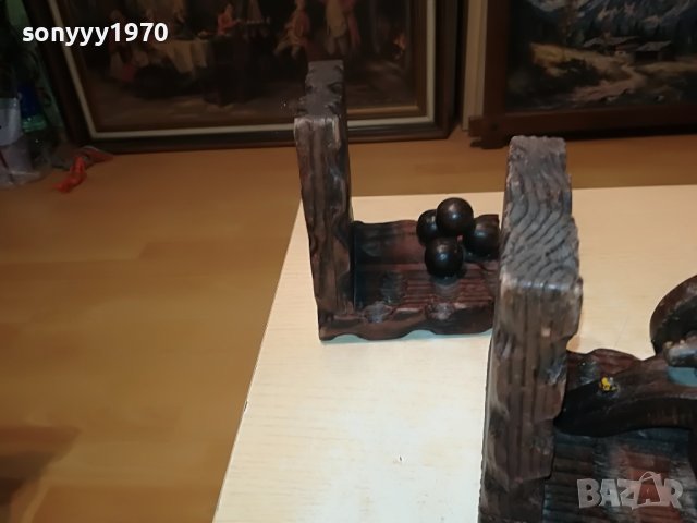 ДЪРВЕНИ ДЪРЖАЧИ ЗА КНИГИ 2БР ОРЪДИЕ И ТОПЧЕТА 0804231856, снимка 14 - Антикварни и старинни предмети - 40303358