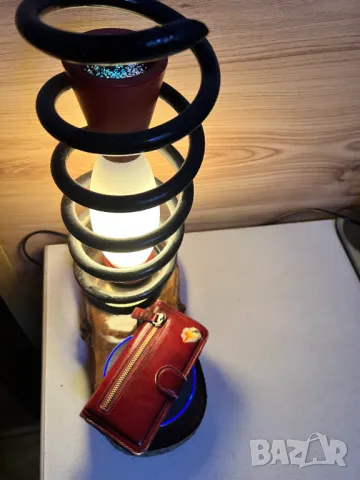 УНИКАЛНА НОЩНА ЛАМПА авторска изработка, снимка 3 - Настолни лампи - 50259458