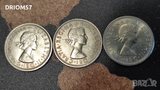 Монети Великобритания(аUNC) - 5 бр.› Кралица Елизабет II (1953-1967), снимка 7 - Нумизматика и бонистика - 53190017