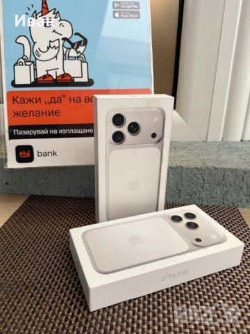 НАЛИЧНИ!iPhone 17 Pro*ЛИЗИНГ*Orange/Silver/BLUE*айфон 17 про 256 оранжев, снимка 2 - Apple iPhone - 52584539