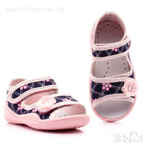 Детски пантофи Vi-GGa-Mi син цветя 23/25