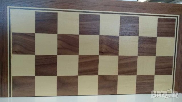 Луксозен, дървен шах с дървени фигури и дървени пулове за табла, снимка 3 - Други спортове - 31488556