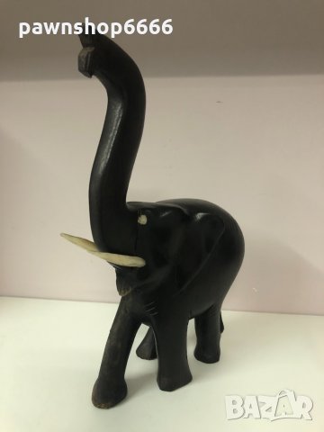 Дърворезба слонче от абаносово дърво