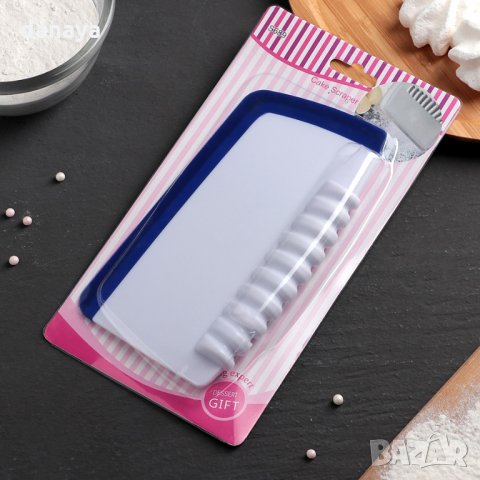 2462 Сладкарска шпатула със силиконов оразмерен край, снимка 4 - Прибори за хранене, готвене и сервиране - 34437049