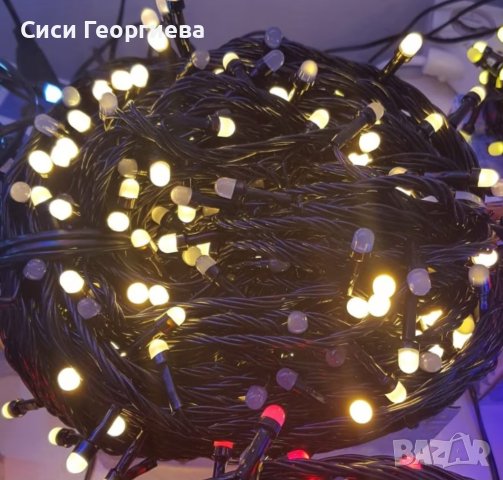 ‼️Цветни коледни 🎅лампички 💡с черен кабел‼️ , снимка 3 - Други - 42515933