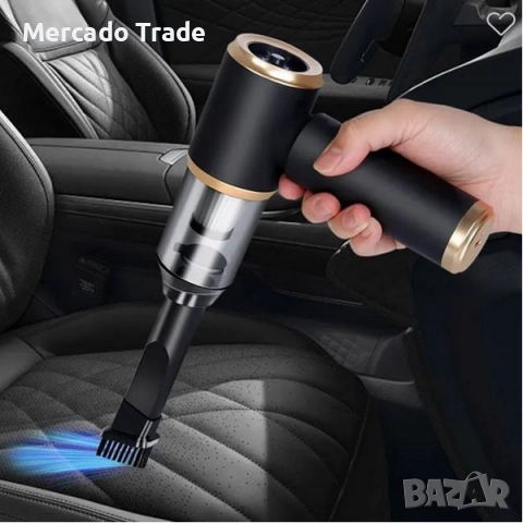 Мини прахосмукачка Mercado Trade, С накрайници, 5 в 1, 50W, Черен, снимка 3 - Аксесоари и консумативи - 51913991