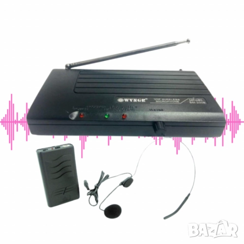 Безжичен микрофон тип хедсет WVNGR SM-200B – Професионално аудио решение за свободни ръце и ясен зву, снимка 3 - Друга електроника - 52069333