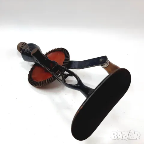 Стара голяма ръчна дрелка, бормашина, маткап(9.4), снимка 4 - Антикварни и старинни предмети - 48099647