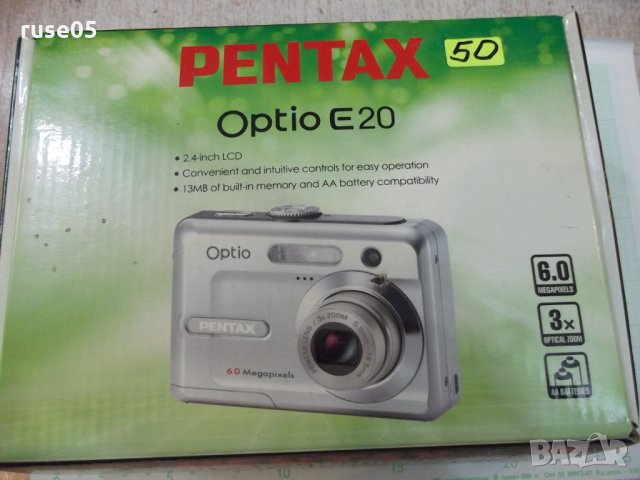 Фотоапарат "PENTAX - Optio - E 20" работещ, снимка 1 - Фотоапарати - 29289178