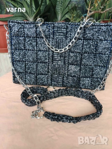 Красиви и стилни дамски чанти ръчно плетени, снимка 4 - Чанти - 51860211