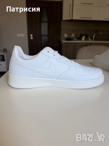 Бели мъжки сникърси маратонки Nike Air Force 1 Low ниски кецове, размер 45, бял цвят, white, AF1, снимка 3 - Кецове - 56042889