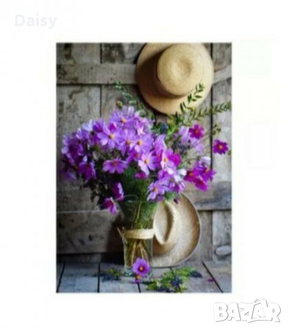 Диамантен гоблен"Цветя" 30 х 40