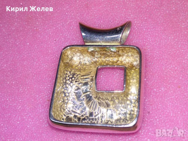 ДИЗАЙНЕРСКИ СРЕБЪЪРЕН МЕДАЛЬОН СРЕБРО 925 ХУДОЖЕСТВЕНА МАЙСТОРСКА АРТ ИЗРАБОТКА 43249, снимка 4 - Колиета, медальони, синджири - 44393966