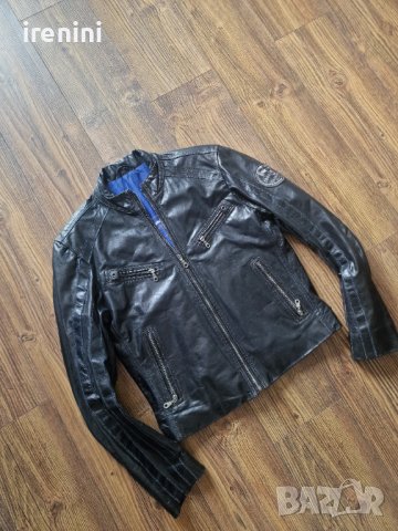 Страхотно мъжко кожено яке ROCKENBLUE,  естествена кожа,  размер  S , снимка 2 - Якета - 42361883