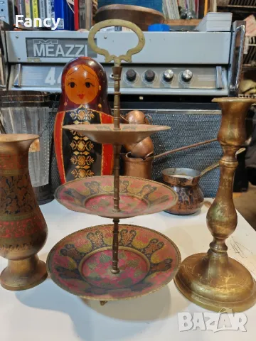 Сет Ваза, бомбониера, свещник-бронз, снимка 4 - Антикварни и старинни предмети - 48200694