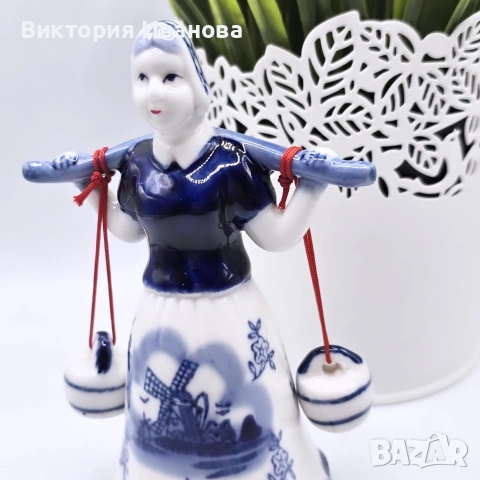 Порцеланова фигура Делфт, снимка 3 - Други ценни предмети - 54177881